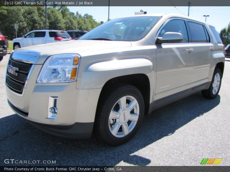 Gold Mist Metallic / Jet Black 2012 GMC Terrain SLE