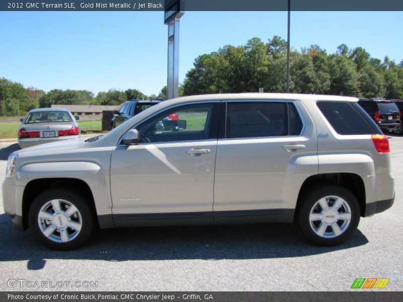 Gold Mist Metallic / Jet Black 2012 GMC Terrain SLE