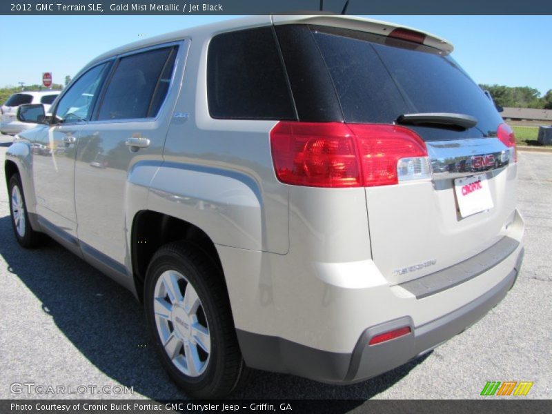 Gold Mist Metallic / Jet Black 2012 GMC Terrain SLE