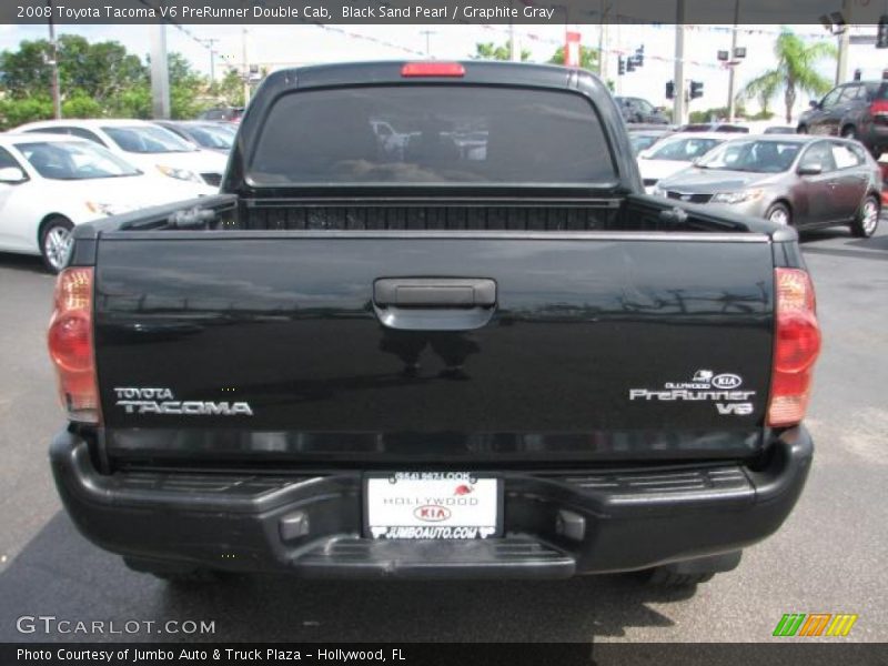 Black Sand Pearl / Graphite Gray 2008 Toyota Tacoma V6 PreRunner Double Cab