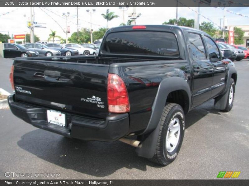 Black Sand Pearl / Graphite Gray 2008 Toyota Tacoma V6 PreRunner Double Cab
