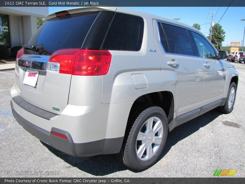 Gold Mist Metallic / Jet Black 2012 GMC Terrain SLE
