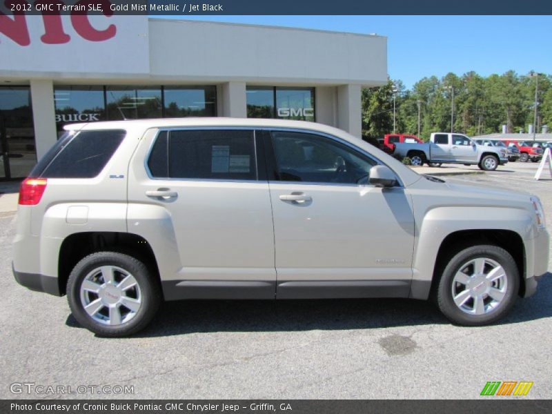 Gold Mist Metallic / Jet Black 2012 GMC Terrain SLE
