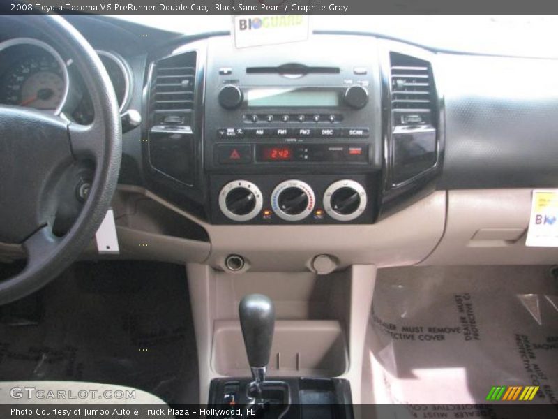 Black Sand Pearl / Graphite Gray 2008 Toyota Tacoma V6 PreRunner Double Cab