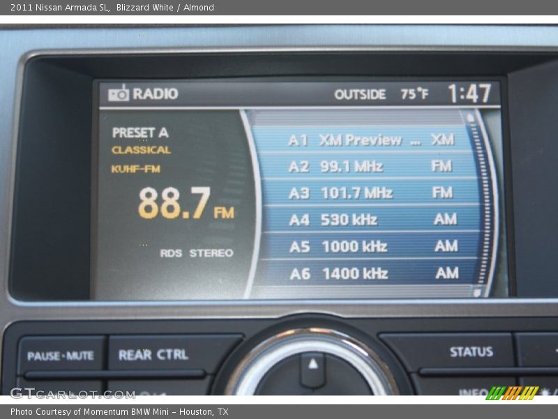 Blizzard White / Almond 2011 Nissan Armada SL