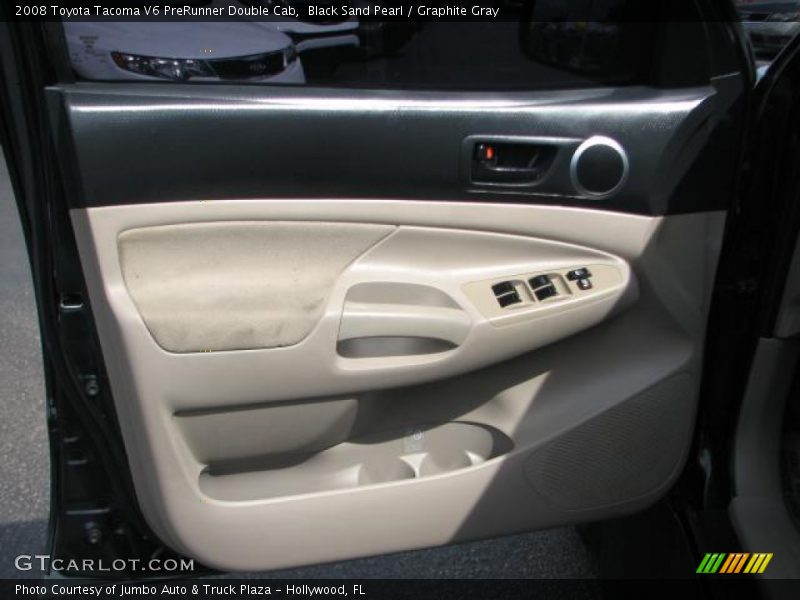 Black Sand Pearl / Graphite Gray 2008 Toyota Tacoma V6 PreRunner Double Cab
