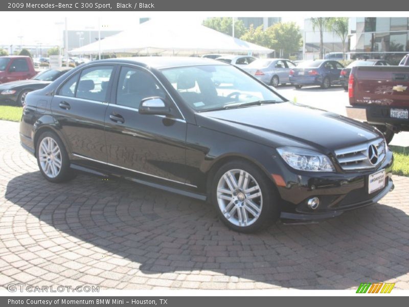 Black / Black 2009 Mercedes-Benz C 300 Sport