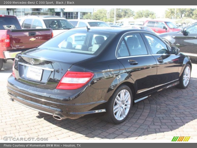 Black / Black 2009 Mercedes-Benz C 300 Sport