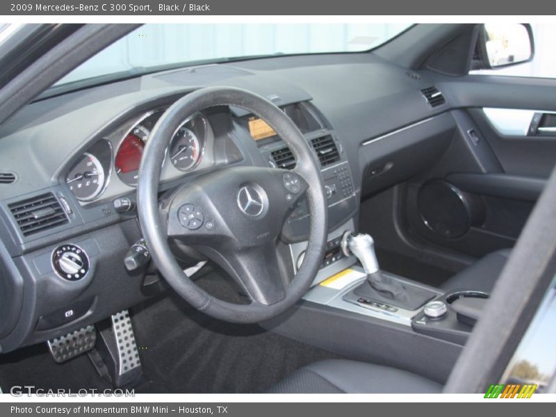 Black / Black 2009 Mercedes-Benz C 300 Sport