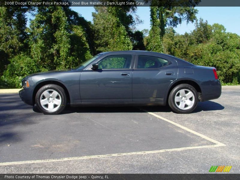 Steel Blue Metallic / Dark/Light Slate Gray 2008 Dodge Charger Police Package