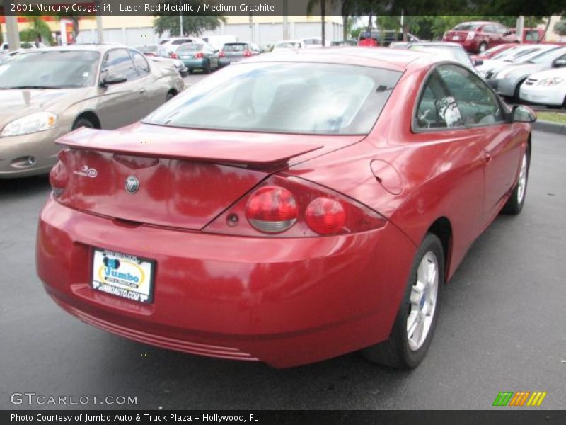 Laser Red Metallic / Medium Graphite 2001 Mercury Cougar i4