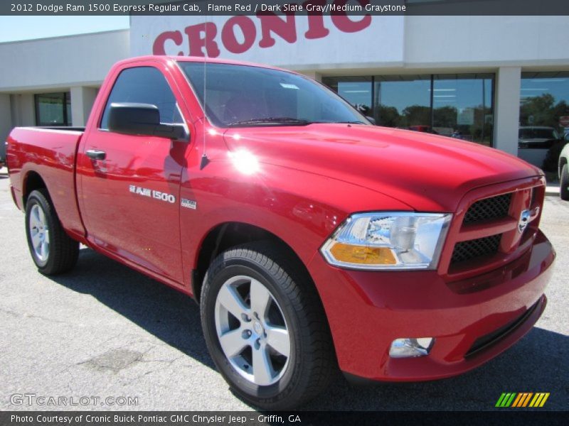 Flame Red / Dark Slate Gray/Medium Graystone 2012 Dodge Ram 1500 Express Regular Cab