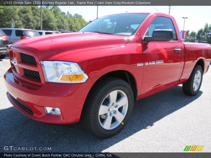Flame Red / Dark Slate Gray/Medium Graystone 2012 Dodge Ram 1500 Express Regular Cab
