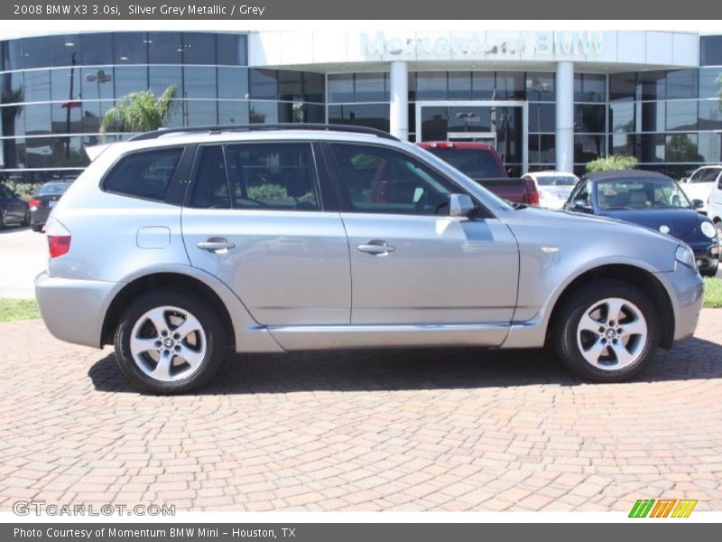 Silver Grey Metallic / Grey 2008 BMW X3 3.0si