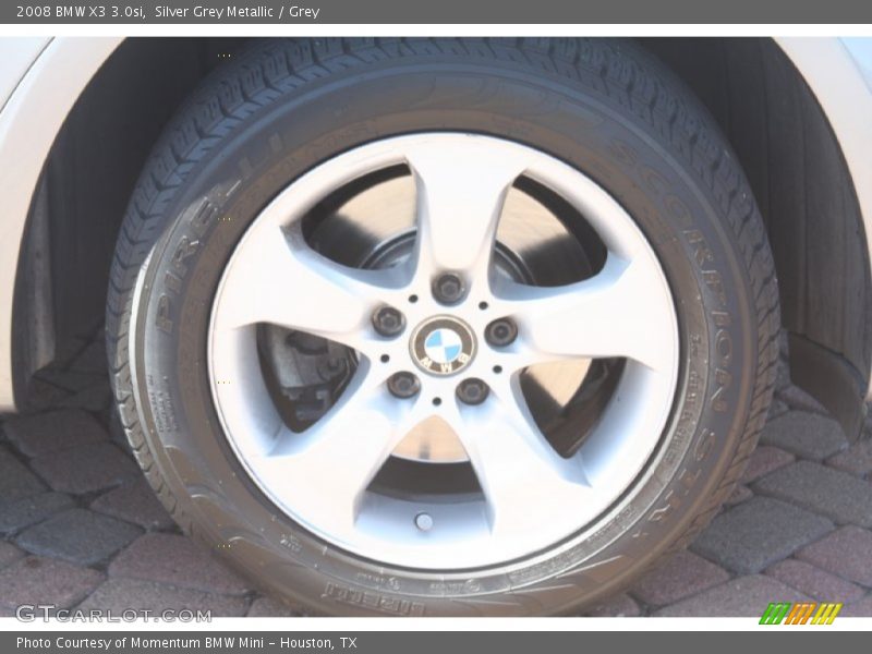 Silver Grey Metallic / Grey 2008 BMW X3 3.0si