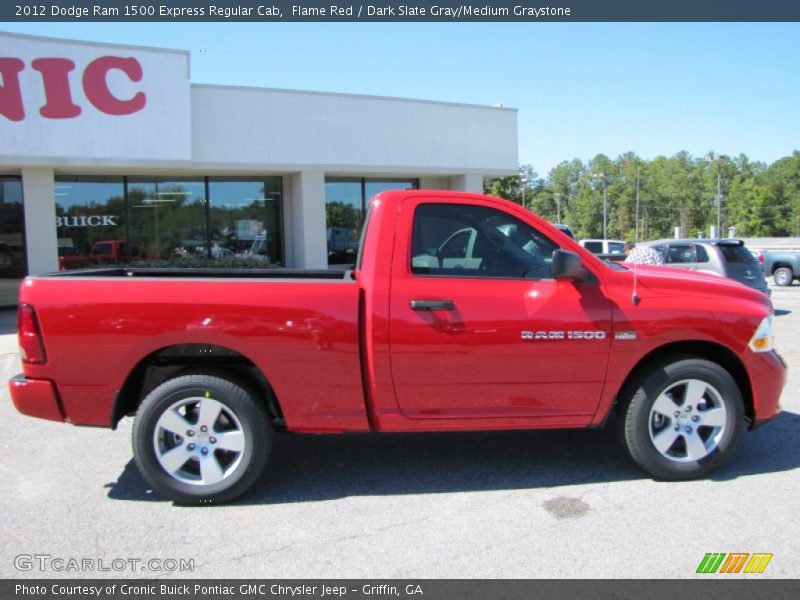 Flame Red / Dark Slate Gray/Medium Graystone 2012 Dodge Ram 1500 Express Regular Cab