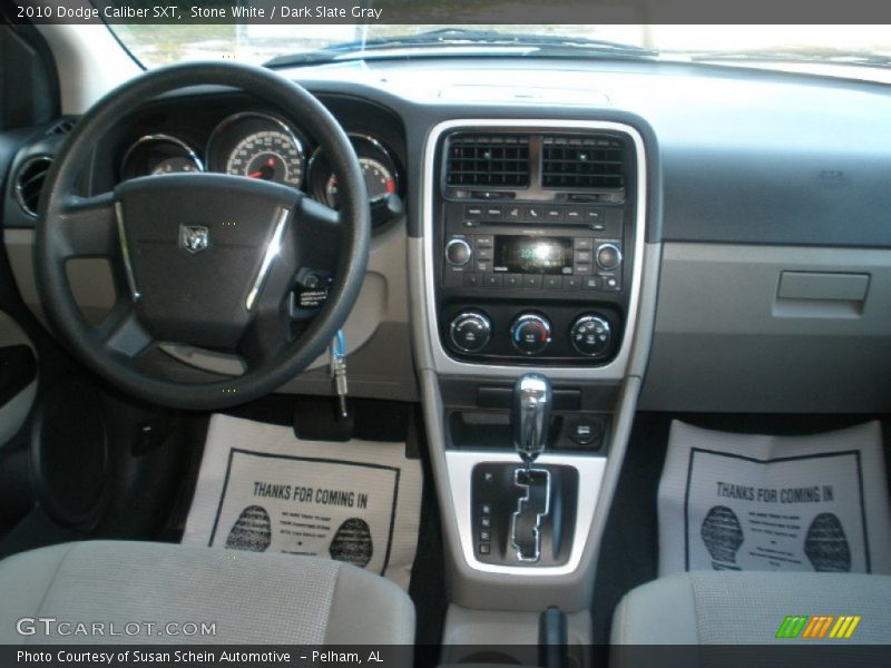 Stone White / Dark Slate Gray 2010 Dodge Caliber SXT