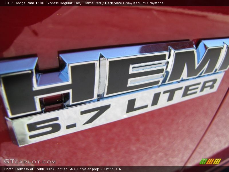 Flame Red / Dark Slate Gray/Medium Graystone 2012 Dodge Ram 1500 Express Regular Cab