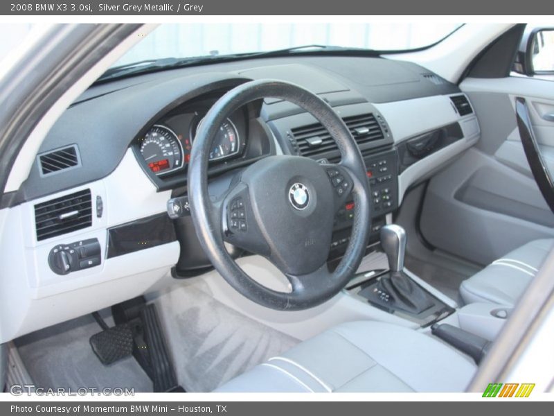 Silver Grey Metallic / Grey 2008 BMW X3 3.0si