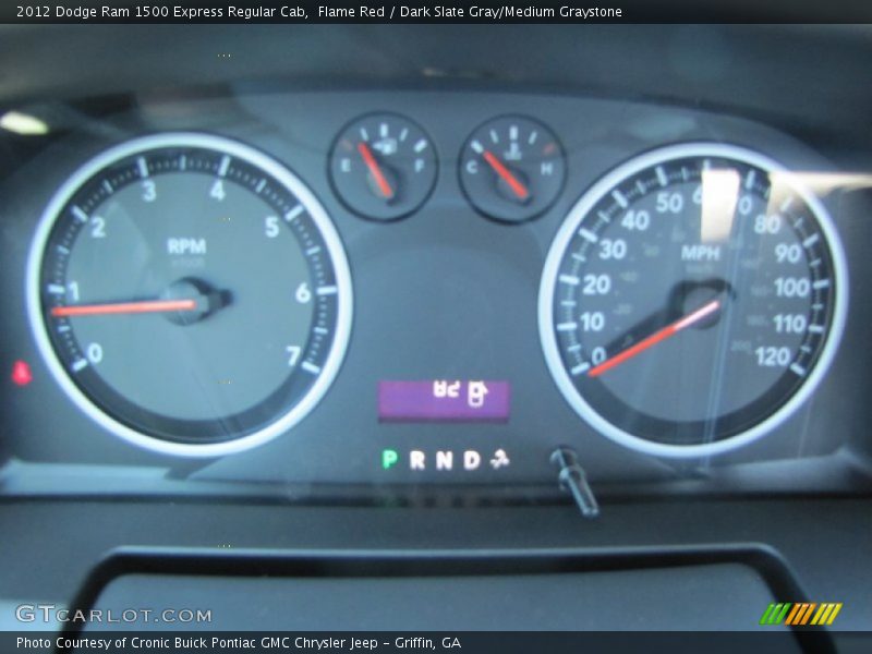 Flame Red / Dark Slate Gray/Medium Graystone 2012 Dodge Ram 1500 Express Regular Cab