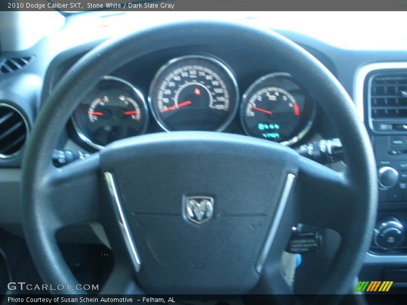 Stone White / Dark Slate Gray 2010 Dodge Caliber SXT