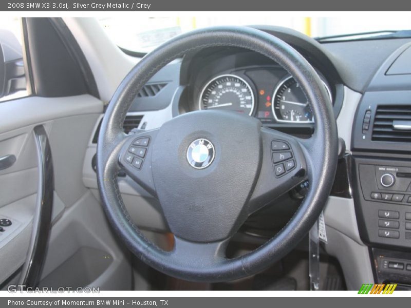 Silver Grey Metallic / Grey 2008 BMW X3 3.0si