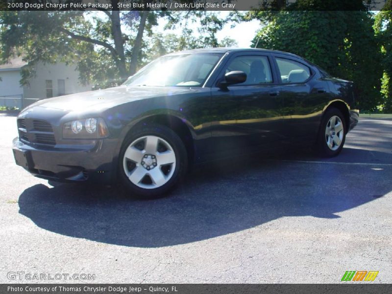 Steel Blue Metallic / Dark/Light Slate Gray 2008 Dodge Charger Police Package