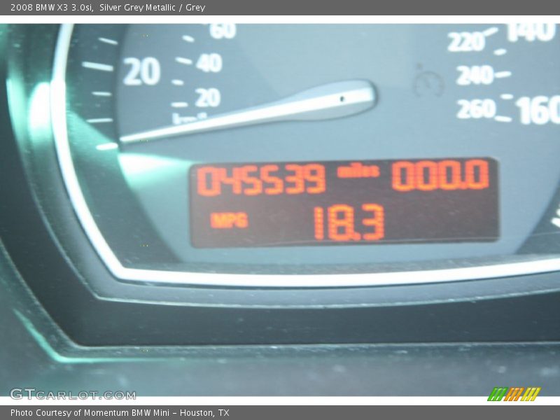 Silver Grey Metallic / Grey 2008 BMW X3 3.0si