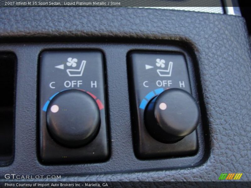 Liquid Platinum Metallic / Stone 2007 Infiniti M 35 Sport Sedan