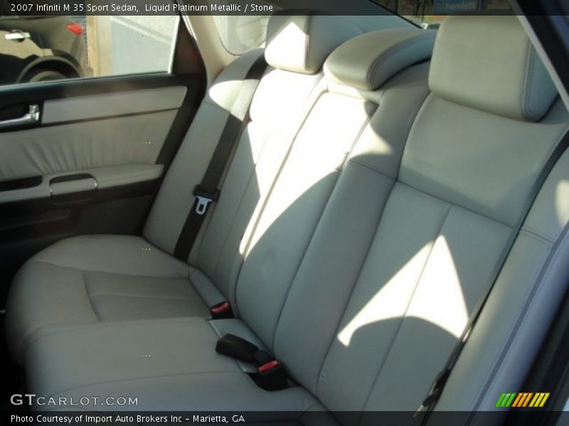 Liquid Platinum Metallic / Stone 2007 Infiniti M 35 Sport Sedan