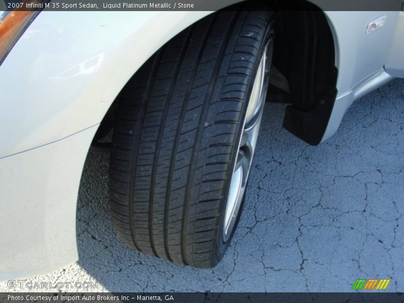 Liquid Platinum Metallic / Stone 2007 Infiniti M 35 Sport Sedan