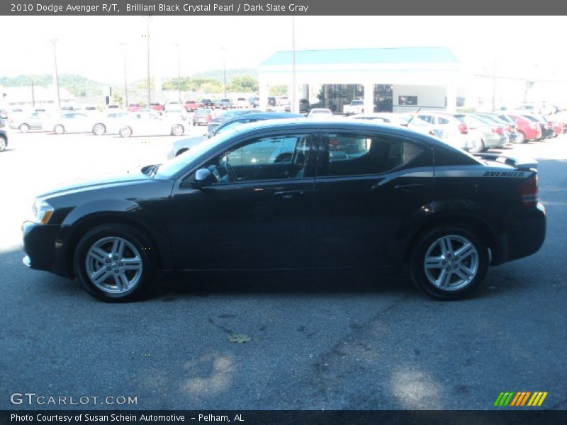 Brilliant Black Crystal Pearl / Dark Slate Gray 2010 Dodge Avenger R/T