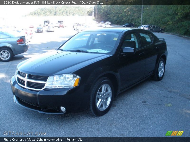 Brilliant Black Crystal Pearl / Dark Slate Gray 2010 Dodge Avenger R/T