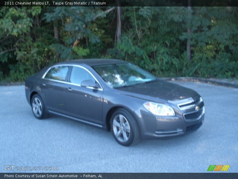 Taupe Gray Metallic / Titanium 2011 Chevrolet Malibu LT