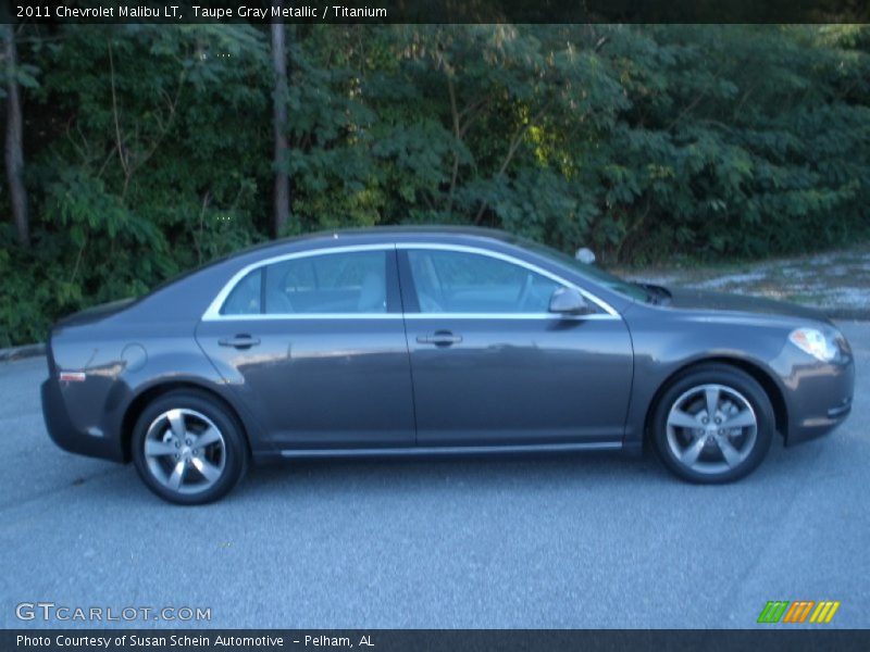 Taupe Gray Metallic / Titanium 2011 Chevrolet Malibu LT