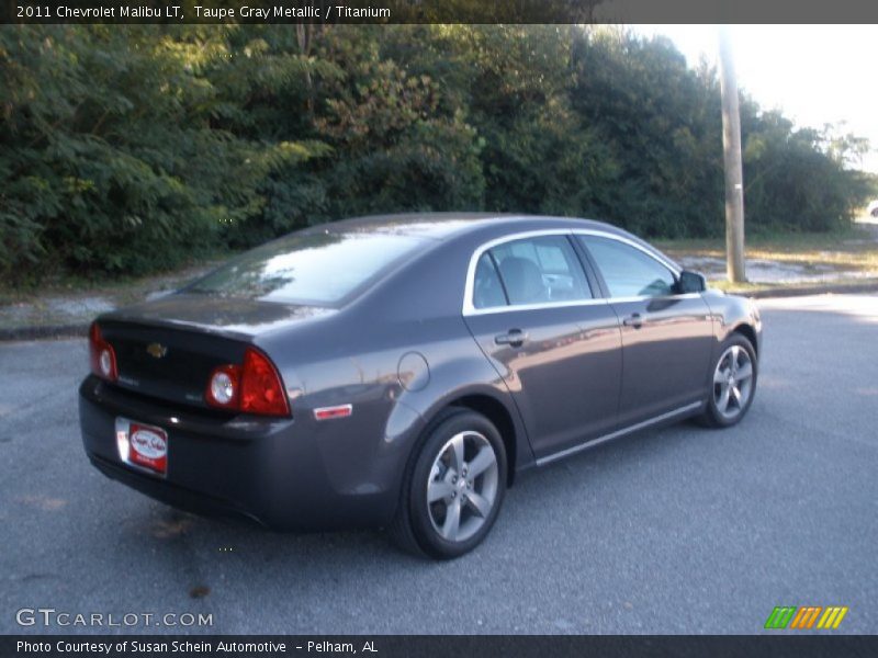 Taupe Gray Metallic / Titanium 2011 Chevrolet Malibu LT