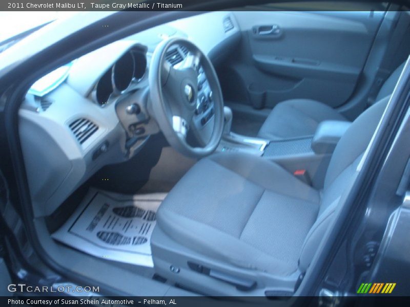 Taupe Gray Metallic / Titanium 2011 Chevrolet Malibu LT