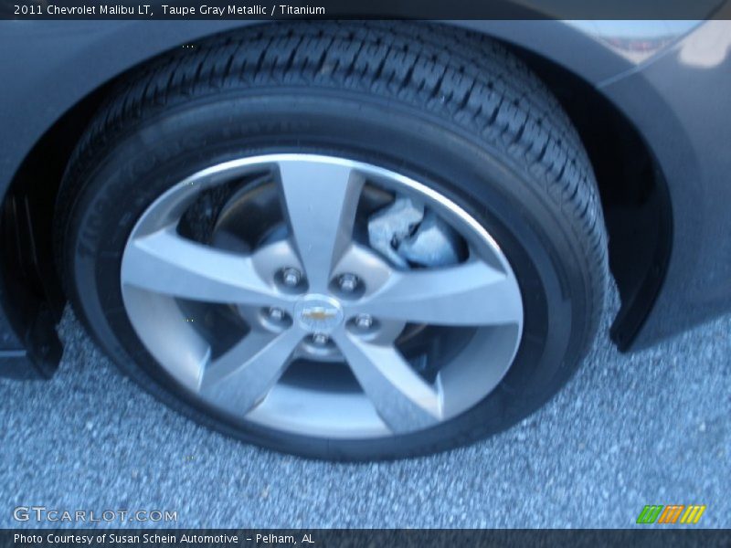 Taupe Gray Metallic / Titanium 2011 Chevrolet Malibu LT