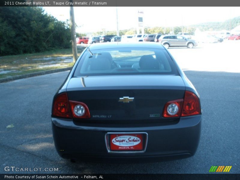 Taupe Gray Metallic / Titanium 2011 Chevrolet Malibu LT