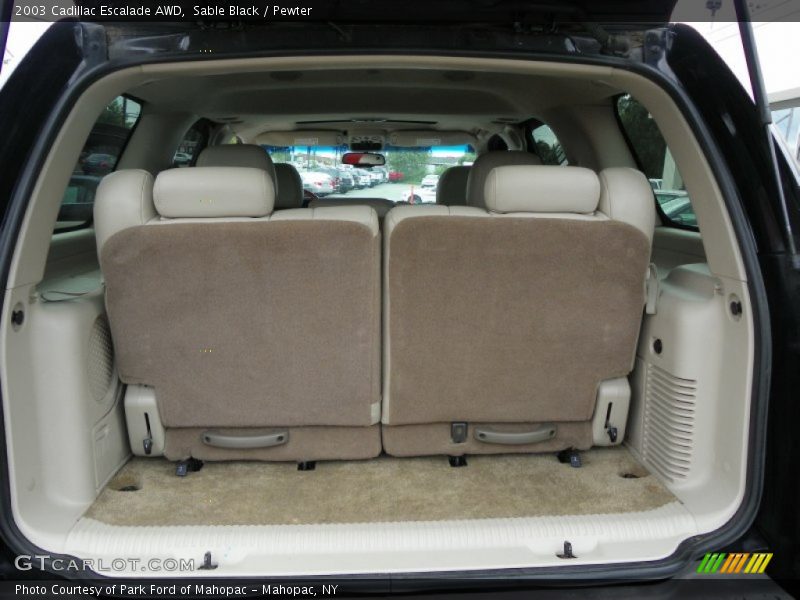 Sable Black / Pewter 2003 Cadillac Escalade AWD
