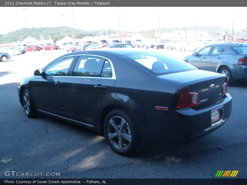 Taupe Gray Metallic / Titanium 2011 Chevrolet Malibu LT