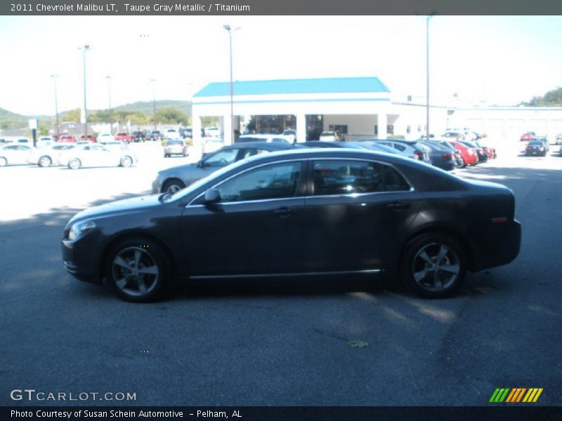 Taupe Gray Metallic / Titanium 2011 Chevrolet Malibu LT