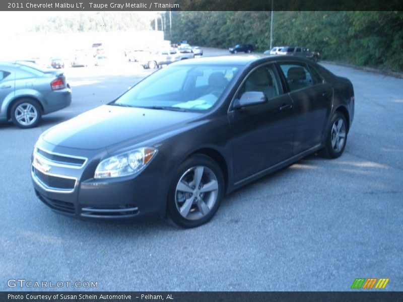 Taupe Gray Metallic / Titanium 2011 Chevrolet Malibu LT