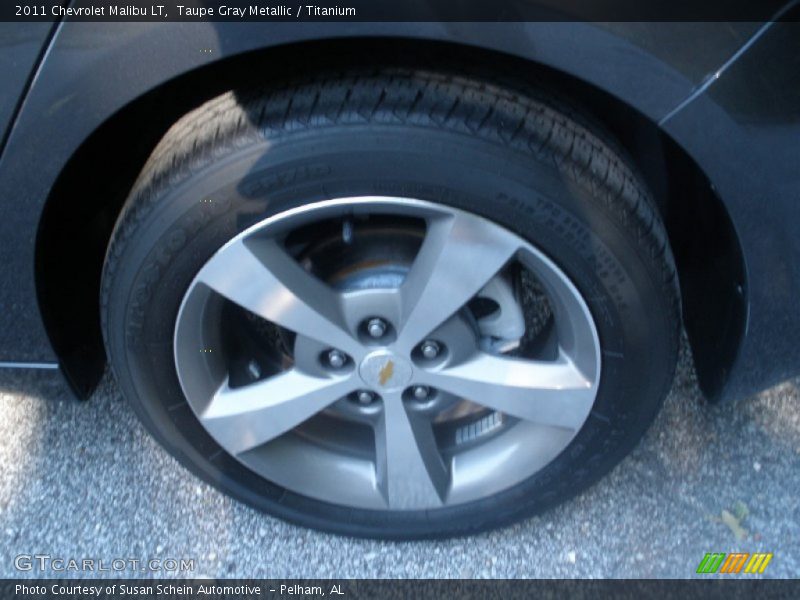 Taupe Gray Metallic / Titanium 2011 Chevrolet Malibu LT