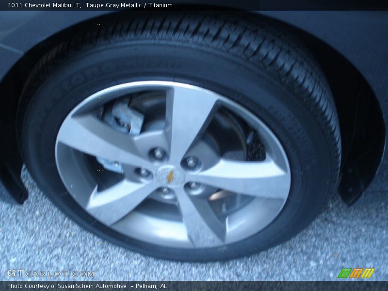 Taupe Gray Metallic / Titanium 2011 Chevrolet Malibu LT
