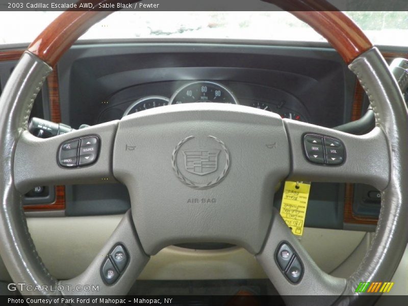 Sable Black / Pewter 2003 Cadillac Escalade AWD