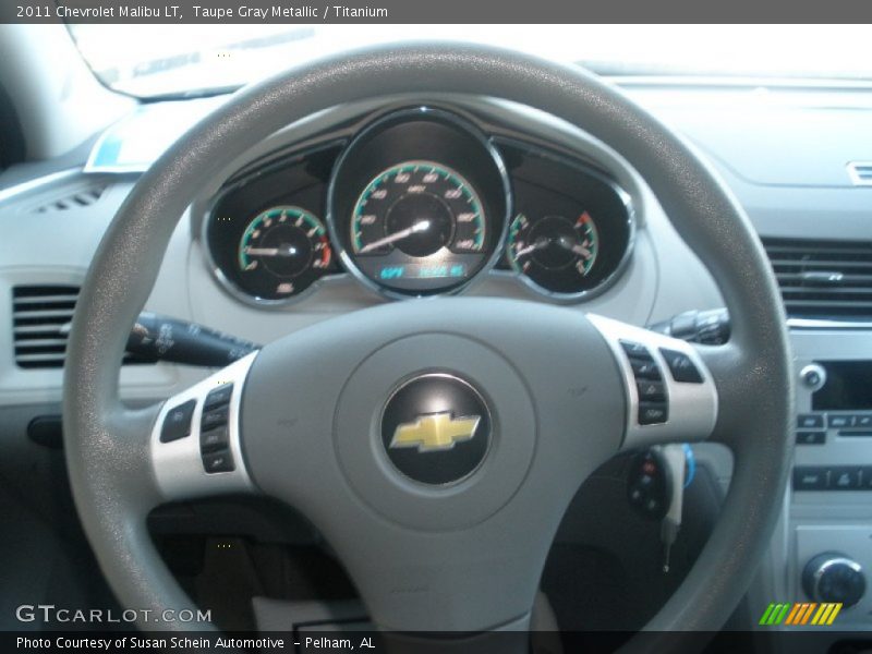 Taupe Gray Metallic / Titanium 2011 Chevrolet Malibu LT