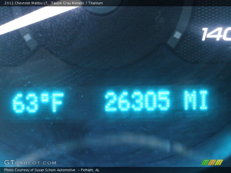 Taupe Gray Metallic / Titanium 2011 Chevrolet Malibu LT