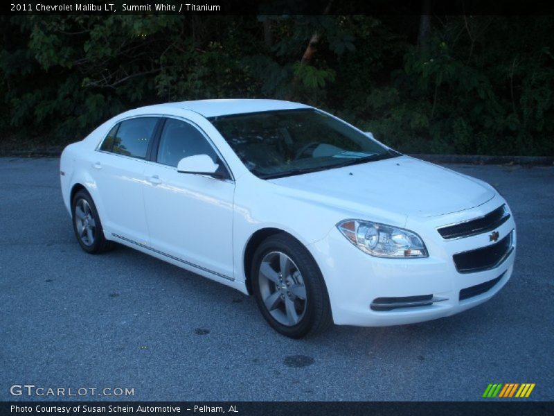 Summit White / Titanium 2011 Chevrolet Malibu LT