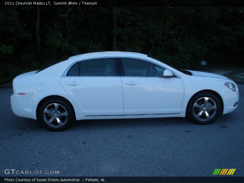 Summit White / Titanium 2011 Chevrolet Malibu LT